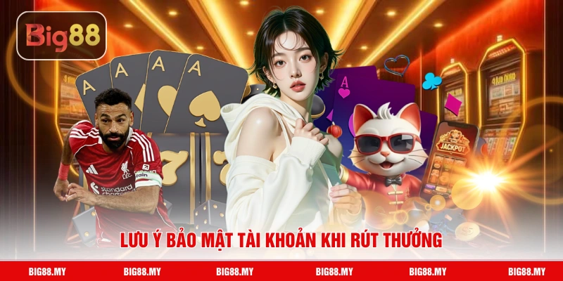Lưu ý bảo mật tài khoản khi rút thưởng