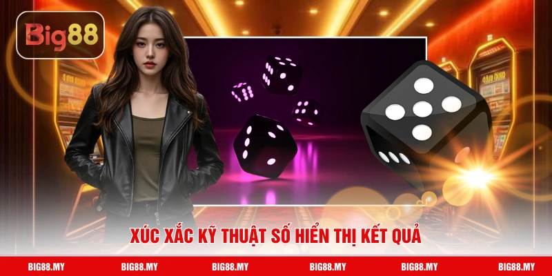 Xúc xắc kỹ thuật số hiển thị kết quả